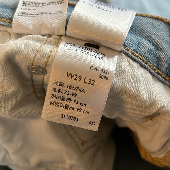 Levi’s 501 Skinny W29 L32 - Picture 8 of 8